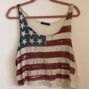 American Flag Crop Top